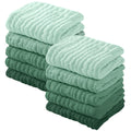 Muslin Baby Washcloths 100% Organic Cotton Face Towels 10 Pack Wash Cloths for Baby 12x12in Soft and Absorbent Baby