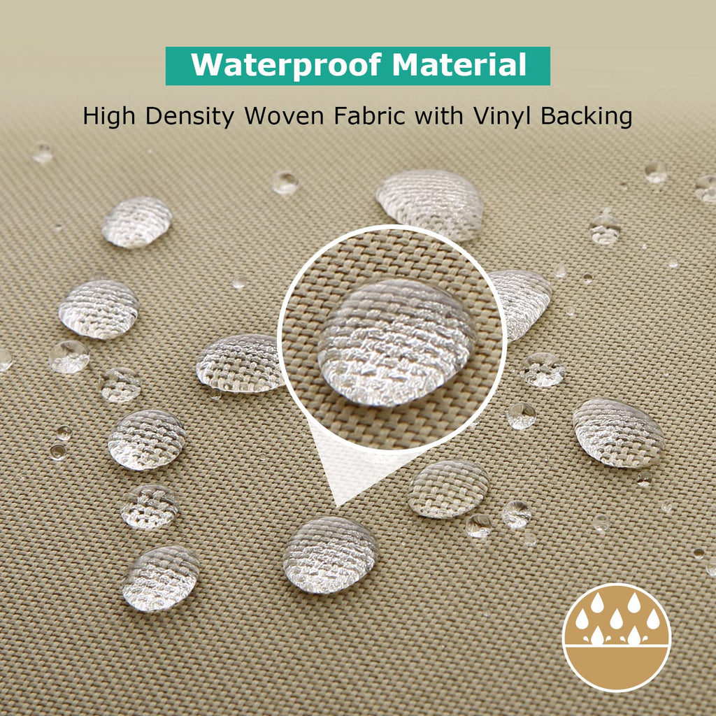 Outdoor Chaise Lounge Covers, 2 Pack Patio Chaise Cover 84"L x 30"W x 24"H, Heavy Duty Waterproof Beach Chair Cover
