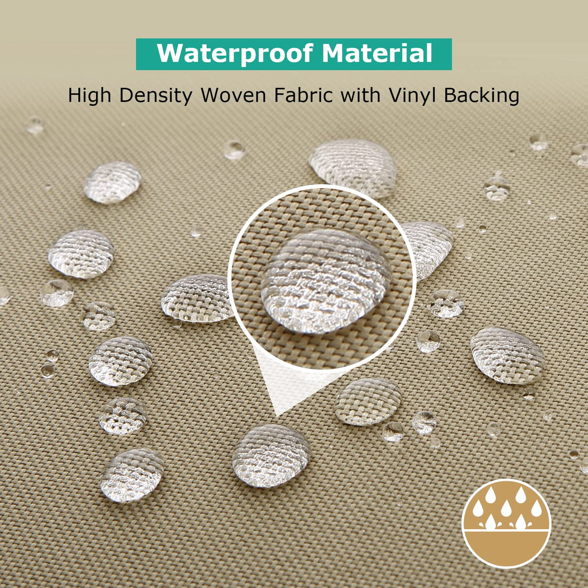 Outdoor Chaise Lounge Covers, 2 Pack Patio Chaise Cover 84"L x 30"W x 24"H, Heavy Duty Waterproof Beach Chair Cover