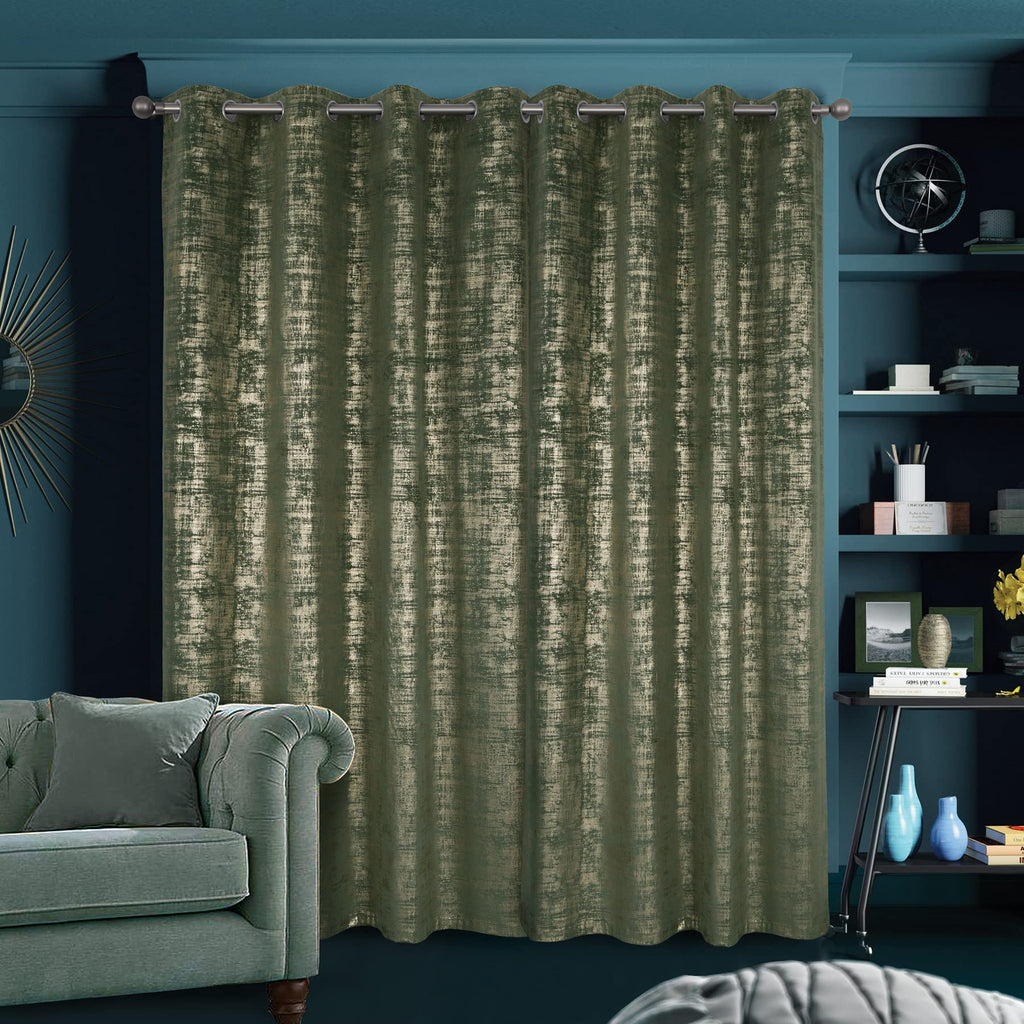 Sage Green Soft Velvet Curtains 95 Inch Length Luxury Bedroom Curtains Gold Foil Print Window Treatments Bedroom Set