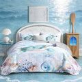 Coastal Bedding, Sea Turtle Quilt Set 2 Pillowcases.