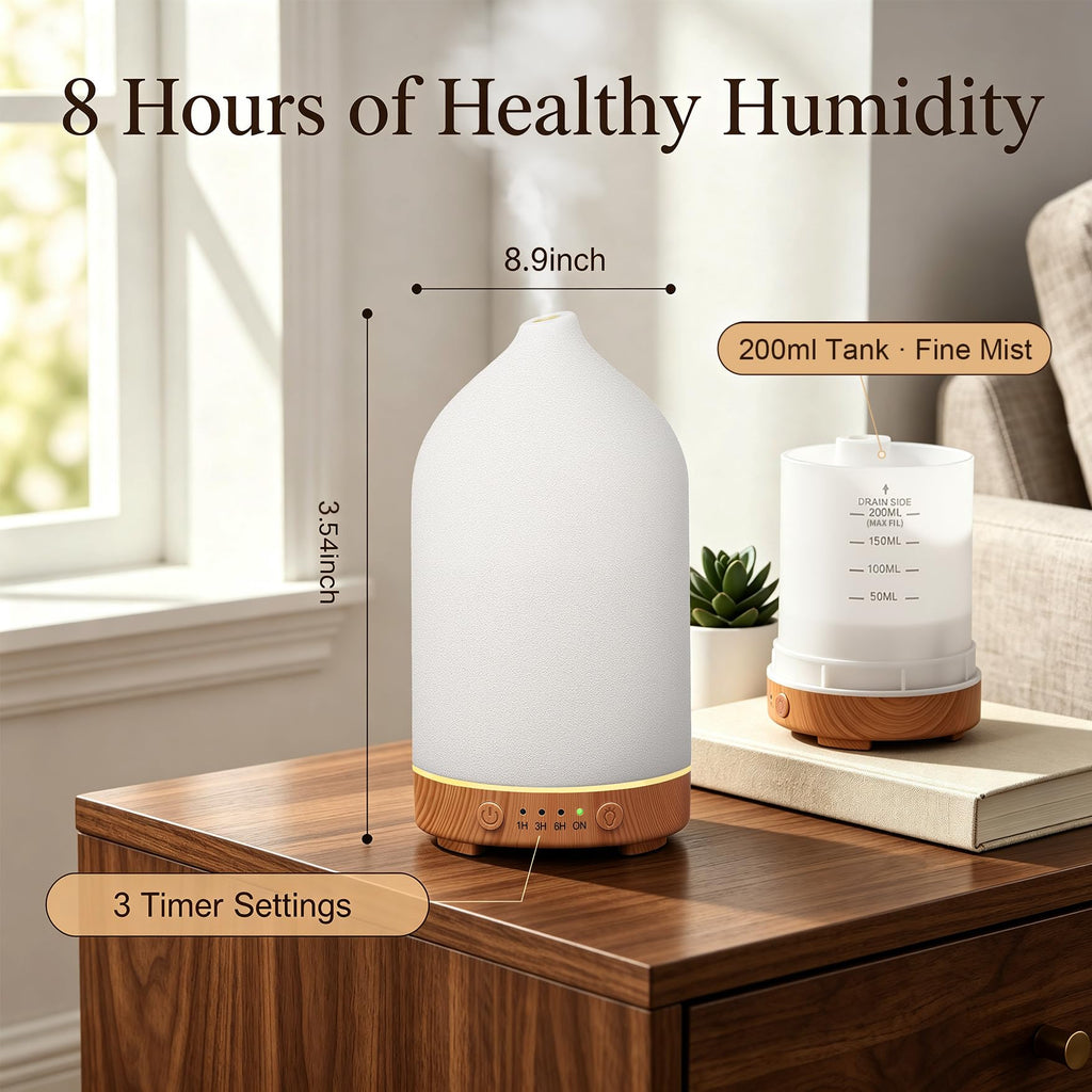 Ceramic Essential Oil Diffuser, Stone Diffuser 2 Pack
