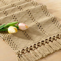 Boho Table Runner Fall Farmhouse Rustic Dining Dresser Scarf Home Decor