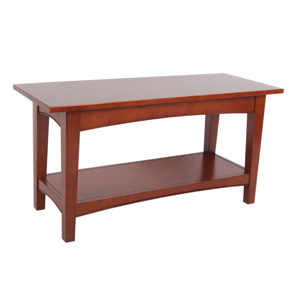 Shaker Cottage Shoe Storage Bench, Cherry, 36"W x 18"H