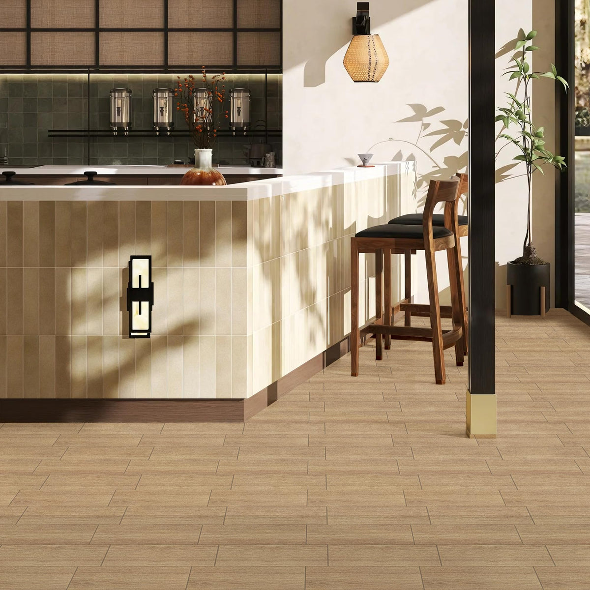 Thick Peel and Stick Floor Tile, Imitation Wood Grain Vinyl Flooring, Waterproof DIY Self-Adhesive Flooring Tiles