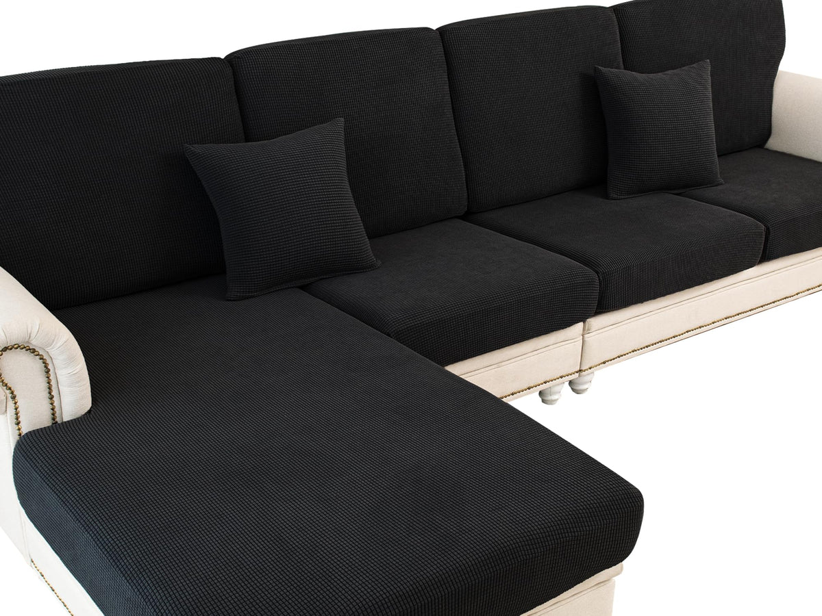 Couch Cushion Covers Seat Cushion Cover Stretch Couch Cover Separate Sectional Sofa Slipcovers Furniture Protector(3