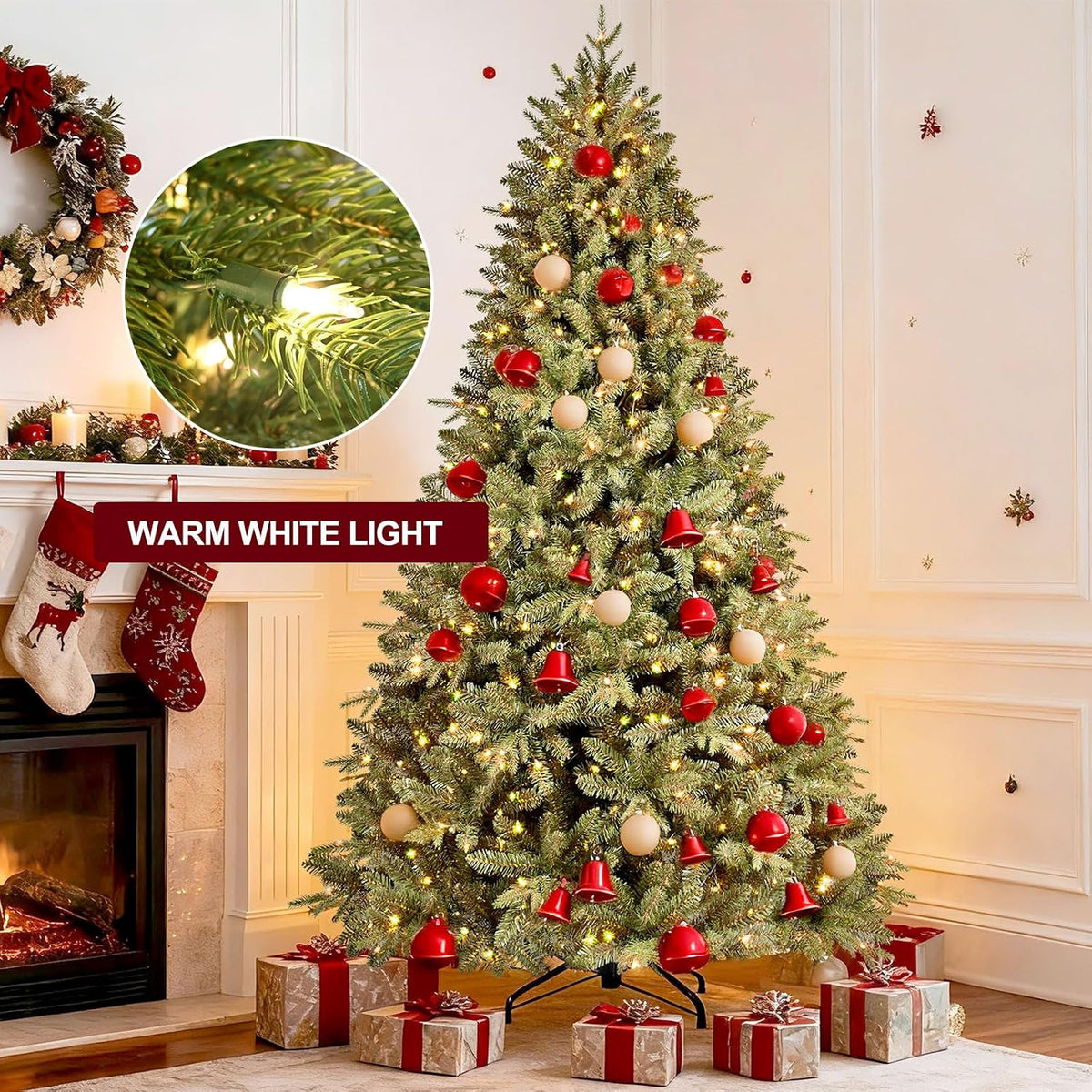 Prelit Artificial Christmas Tree, 3 to 9 ft