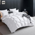 Goose Down Fiber Comforter, 100% Organic Cotton Cover Duvet Insert