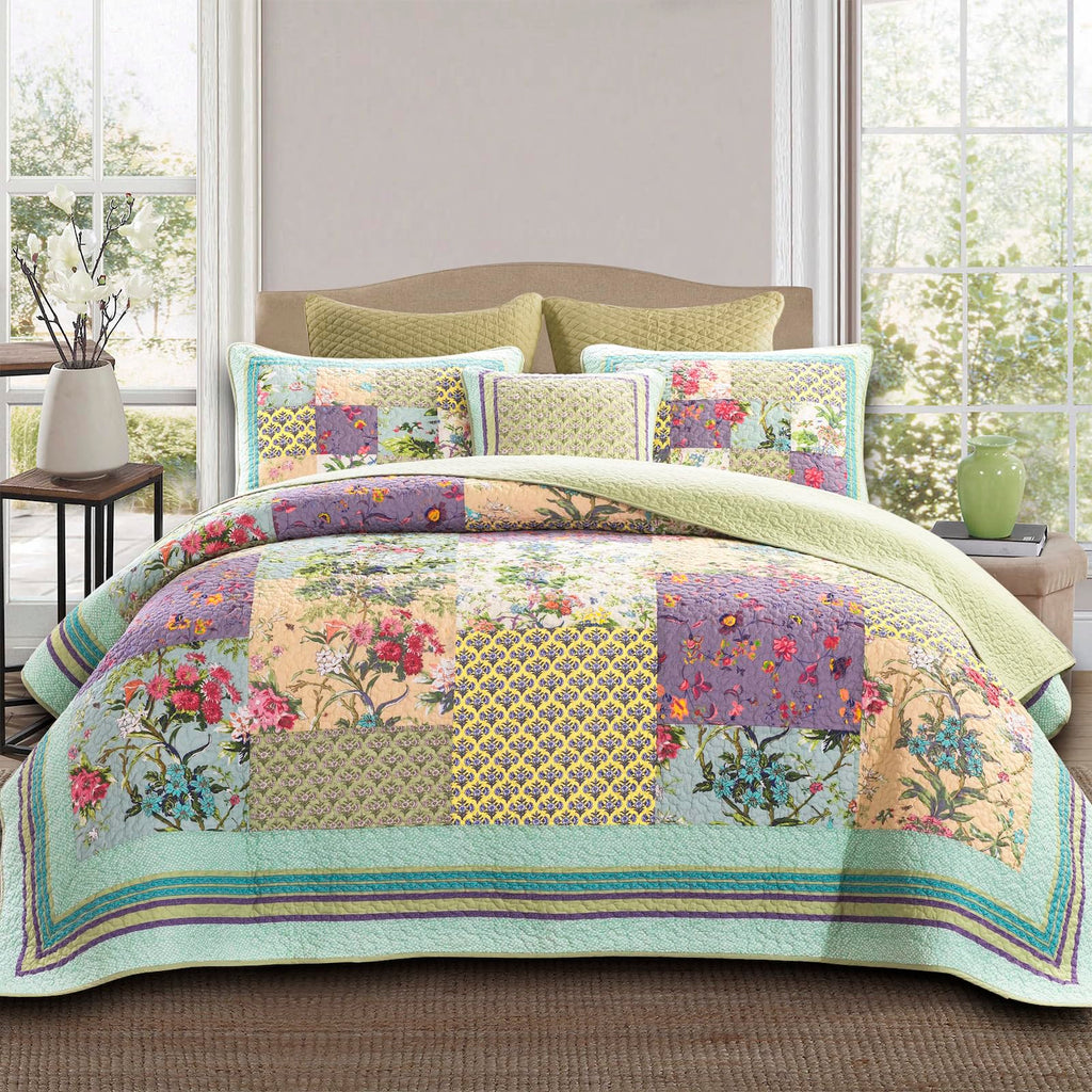Quilts Patchwork Bedspread Set