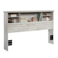 River Ranch Full-Queen Headboard, White Plank Finish