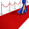 Extra Thick Red Carpet Runner for Party Felt Non-Slip Rubber Backed Aisle Runway Rug for Step, Proposal & Wedding