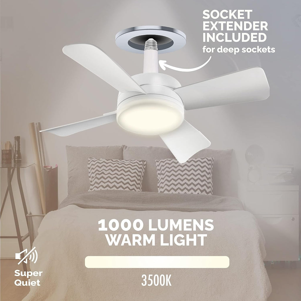 Ceiling Fan with Light & Remote