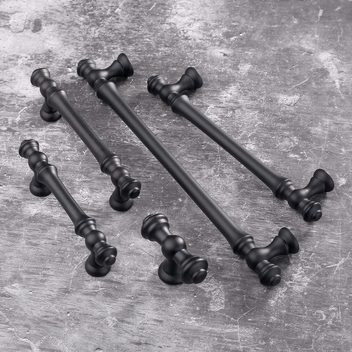 20 Pack 3.75 Inch(96mm) Matte Black Kitchen Cabinet Handles, Cabinet Pulls Kitchen Cabinet Hardware for Cupboard