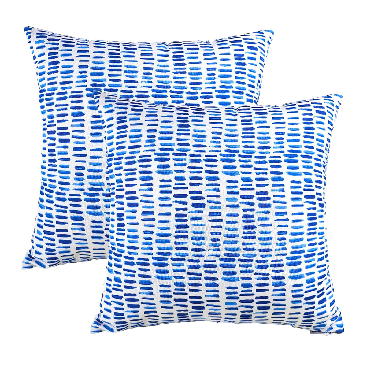 18x18 Pillows Blue and White Outdoor Pillows Cover with Inserts