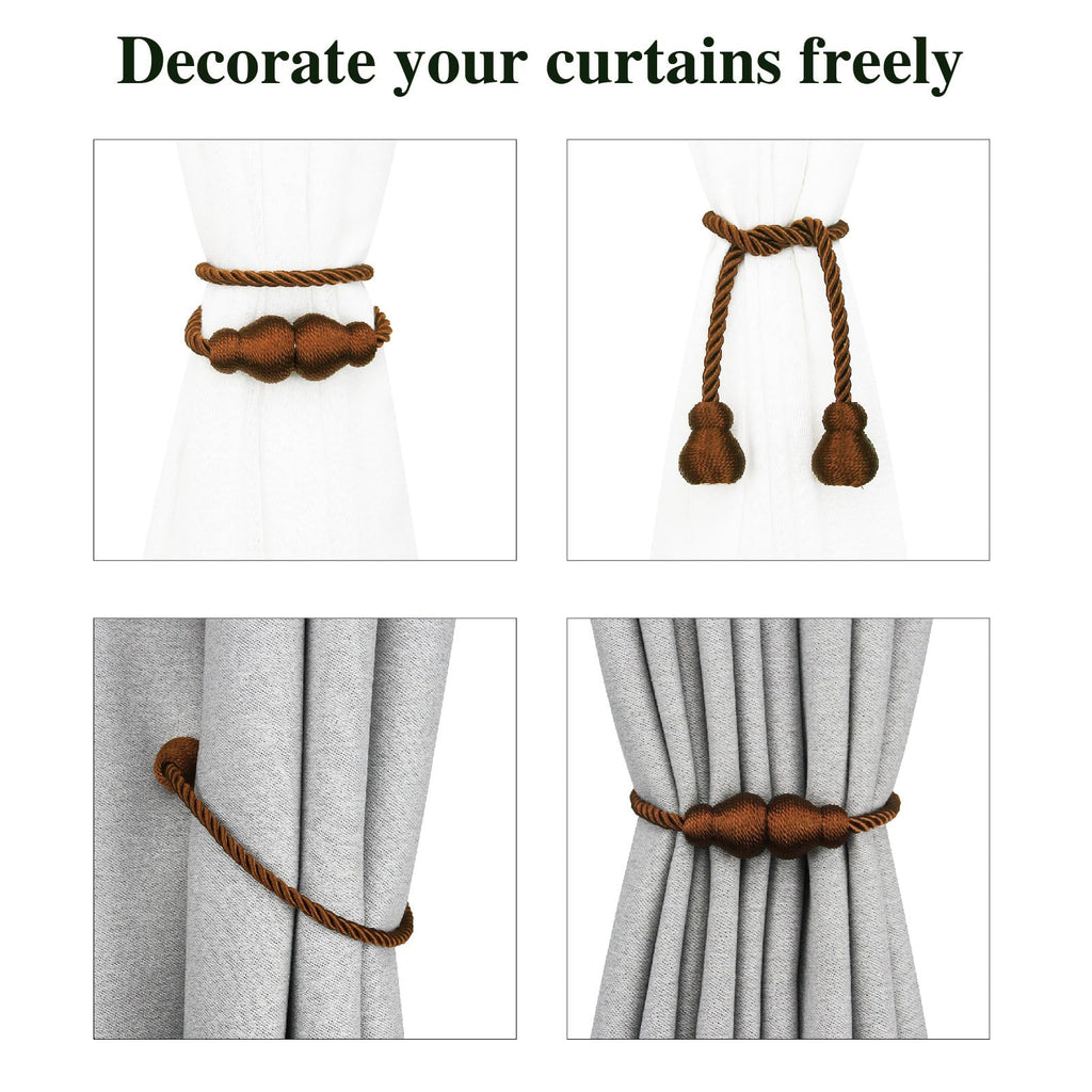 Magnetic Curtain Tiebacks Decorative Curtain Holders for Drapes