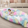 Human Dog Bed, Size Fits Adult and Pet Washable Giant People Bed 10 CM Thick Memory Foam Large