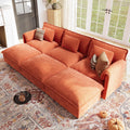 116" Oversized Cloud Couch Modular Sectional Couches, Large 6-Seat Deep Seat Sleeper Sofa Bed Modern Sofa with