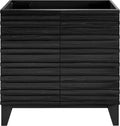 Cascade 30" Freestanding Bathroom Vanity Cabinet Without Top in Black Oak