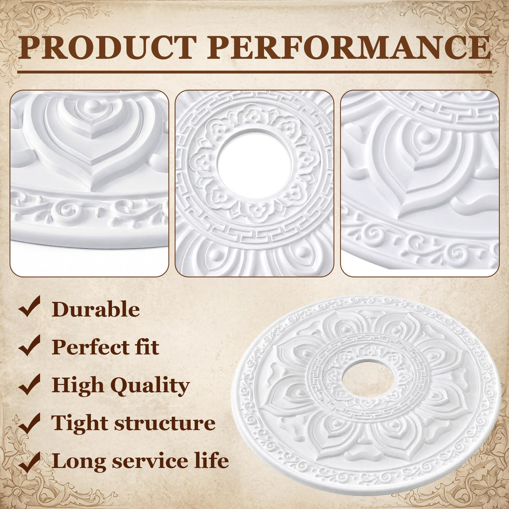 24" OD x 4.72" ID Large Chandelier Ceiling Fan Medallion