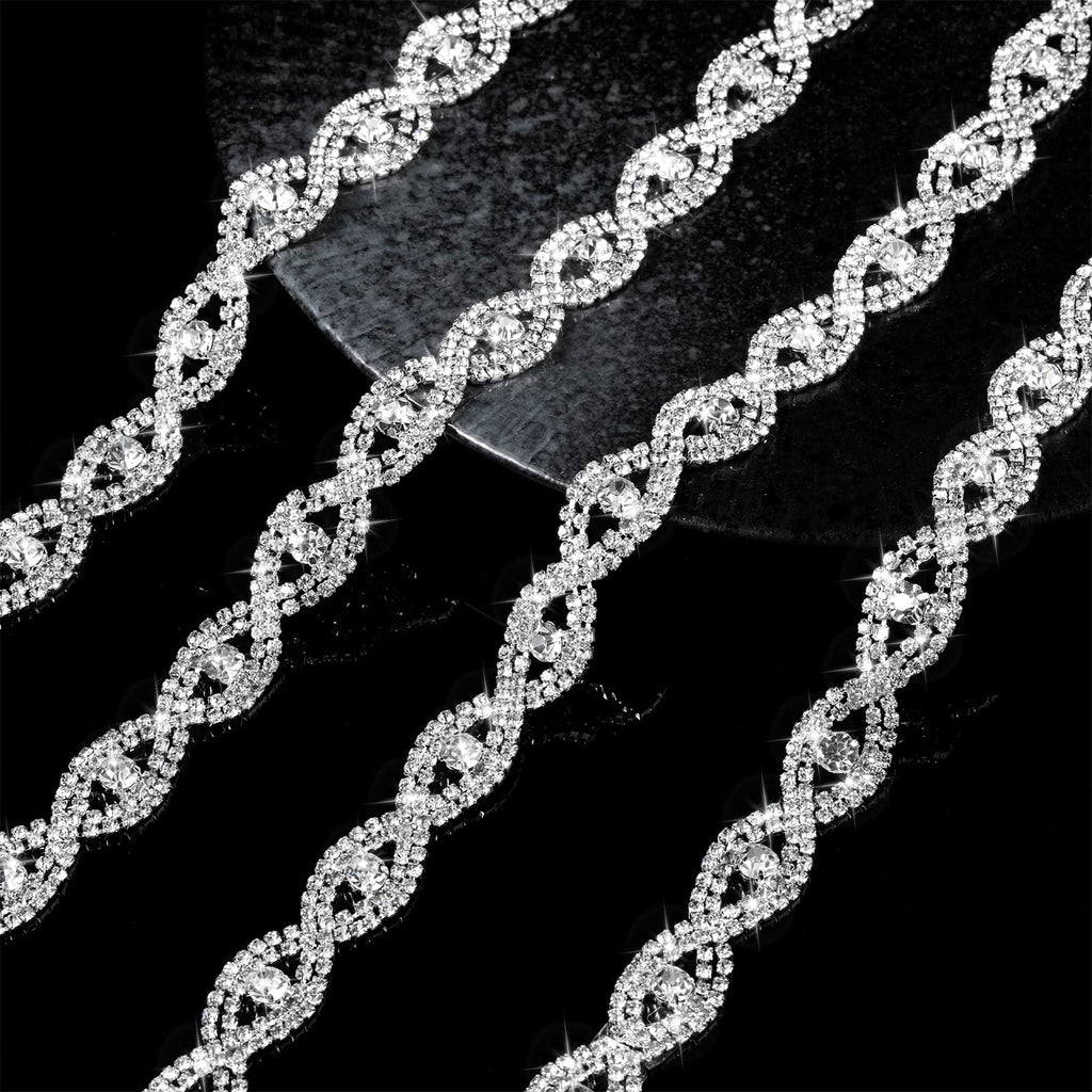 Crystal Rhinestone Trim for Cap Decorations - 3 Yards