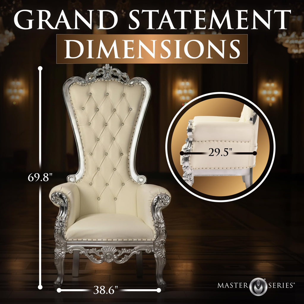 Throne Chair | Solid Eucalyptus Frame | Statement Furniture