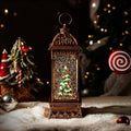 Rotating Christmas Tree Christmas Snow Globes Cardinal Music Water Glitter Lantern Holiday Decorations Gifts