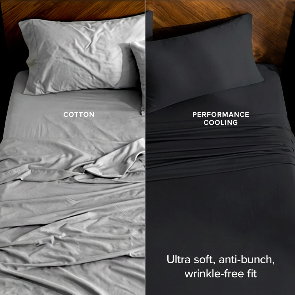Cooling Performance Jersey Knit Stretch Sheet Set (, Grey)