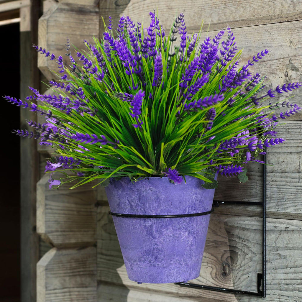 24 Bundles Fake Lavender Artificial Flowers for Outdoors, Purple
