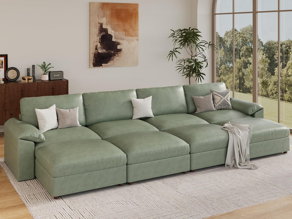 Sectional Couches Bed, Sleeper Sofa, Green