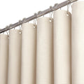 72x78 Linen Textured Waterproof Fabric Set, Beige/Cream