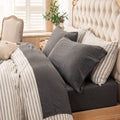 Jersey Knit Sheet Set Heather Charcoal Grey Twin XL