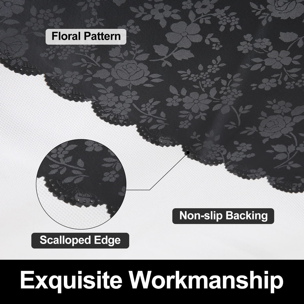 Rectangle Waterproof Heavy Duty Vinyl Tablecloths, 60 x 84 Inch