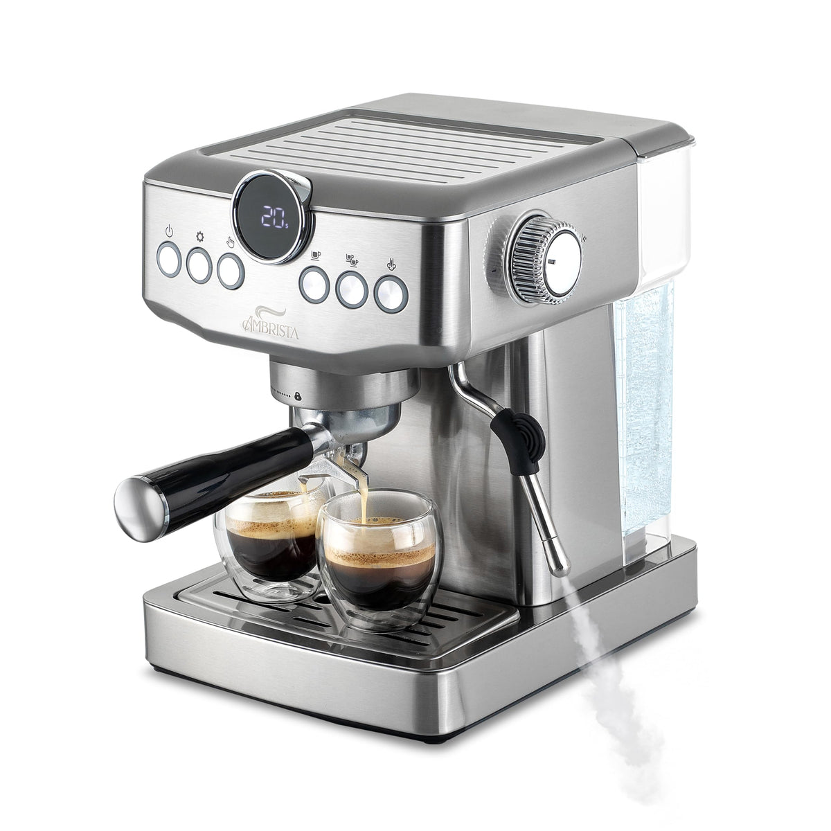 Espresso Machine, 20 Bar, Steam Wand for Lattes and Cappuccinos
