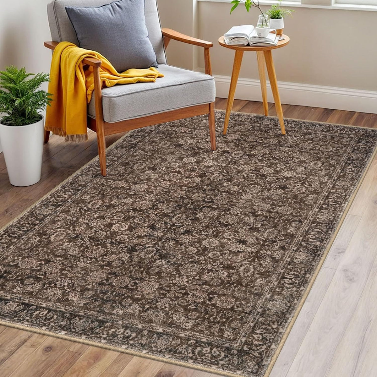 Washable Area Rug Non Slip Door Mat Indoor Bedside