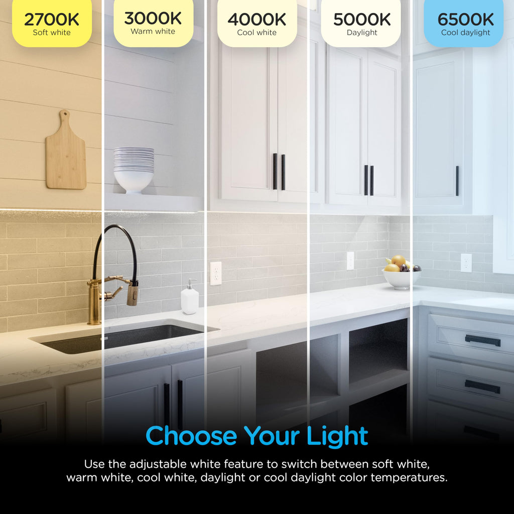 12 Inch Hardwired Under Cabinet Light with 5 Color Temperatures