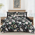 7Pieces Floral King Comforter Set