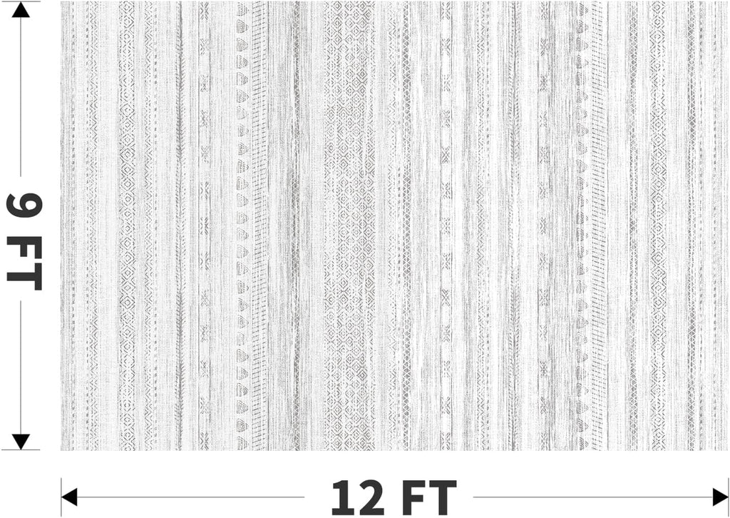 Area Rugs Machine Washable Rug Distressed Indoor Carpet Neutral Moroccan Boho Rug Ultra Soft Area Rug Dining