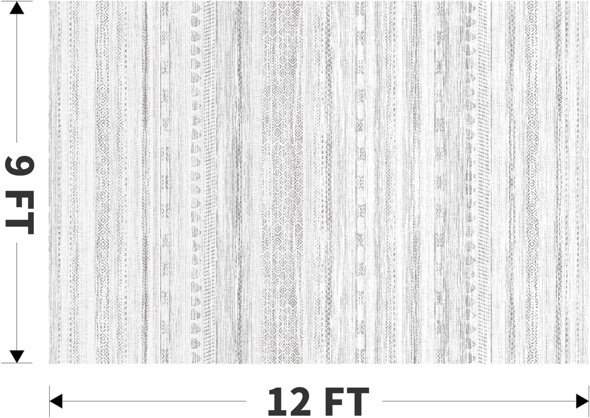 Area Rugs Machine Washable Rug Distressed Indoor Carpet Neutral Moroccan Boho Rug Ultra Soft Area Rug Dining