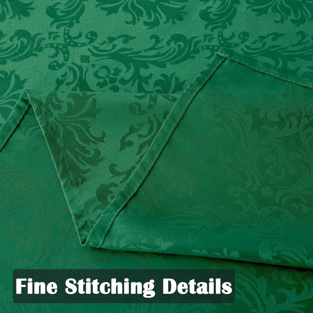 Christmas Green Damask Rectangle Tablecloth, 60 x 84 Inch