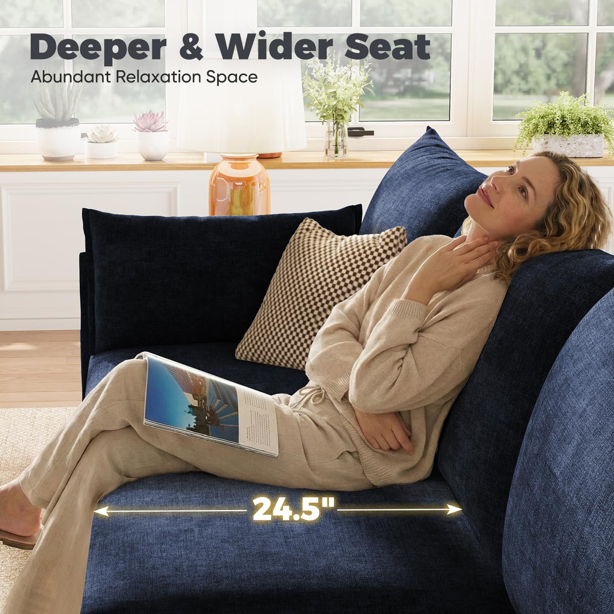 166.6" Oversized Modular Sectional Sofa, Large 9 Seater L Shaped Couch with Storage Ottoman with Reversible Chaise