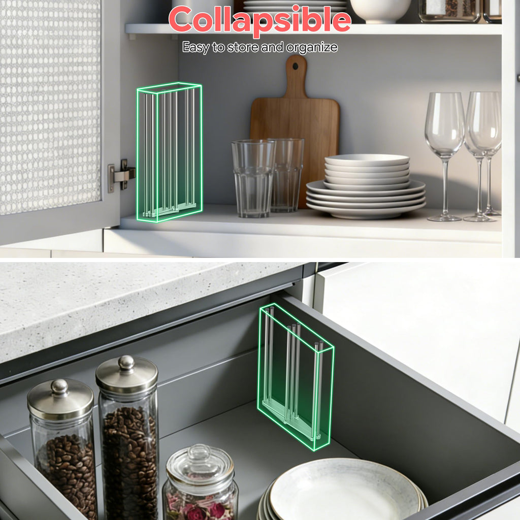 Collapsible Bottle Drying Rack, Baby Bottle Drying Rack, Foldable Cup Draining Holder, Retractable Reusable Silicone