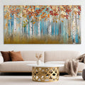 Birch Tree Canvas Wall Art Landscape Yellow Picture Wall Decor Large Bedroom Wall Decor Above Bed Framed Artwork for