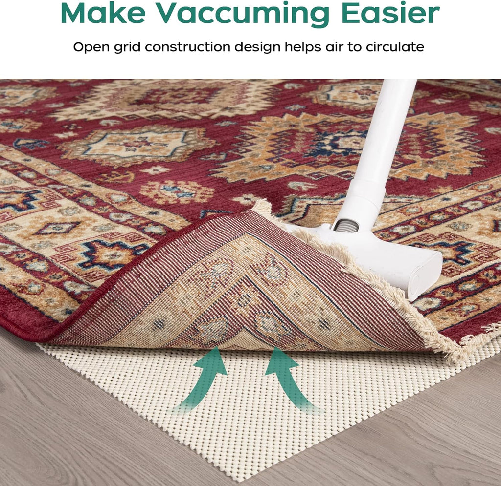 BAGAIL Non-Slip Rug Pad Gripper 9x12 ft for Area Rugs and Hardwood Floors - Set of 108