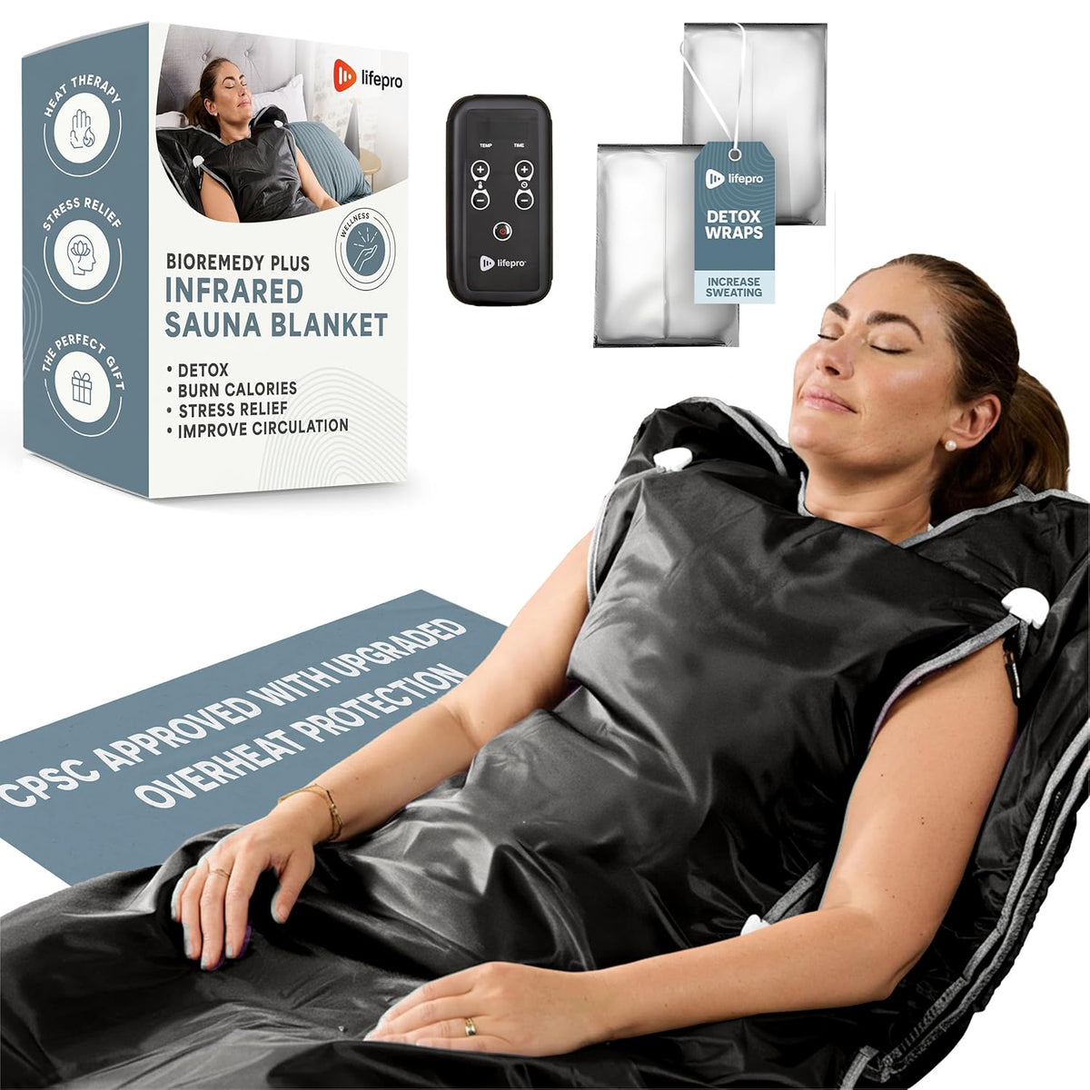 BioRemedy Plus Infrared Sauna Blanket - Available in 5 Colors