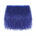 Beaded Fringe Trim for DIY Sewing Craft, 6in Wide, Royal Blue - 1 Yard