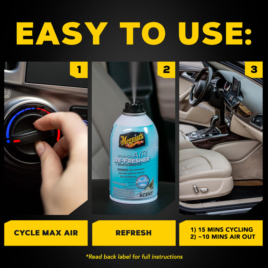 Whole Car Air Refresher Odor Fighting MIst, New Car Scent, 2 Oz
