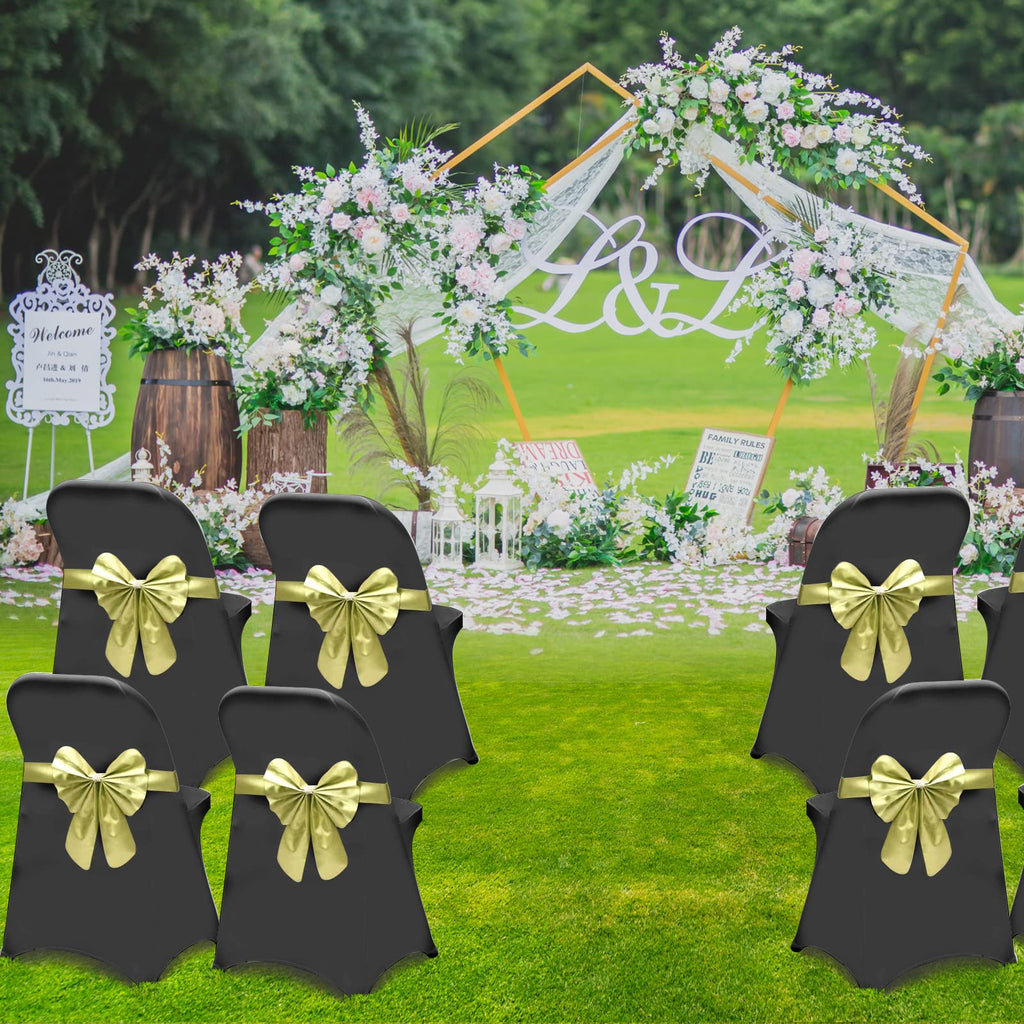 Folding Chair Covers for Wedding, 10pcs Stretch Spandex Washable Fabric Chair Cover, Decoration Chair Cover for