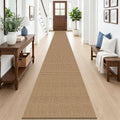 Woven Runner Rug 2x20 Ft Washable Runners s Extra Long Cotton Non Slip Rubber Backed Kitchen Runner Braided Indoor