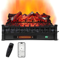 26" WiFi Electric Fireplace Insert Lemon Wood Log W/Crackling