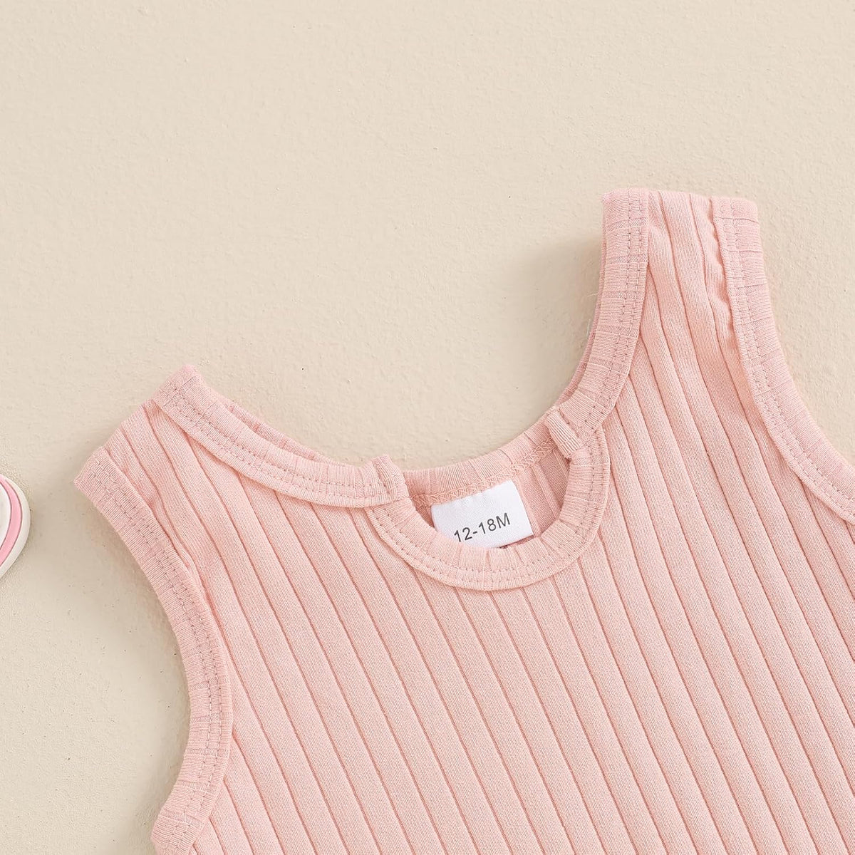 Baby Girl Clothes Summer Toddler Outfit Ruffle Rib Knit Ruffle Vest Tank Tops & Shorts Cute Clothing Sets
